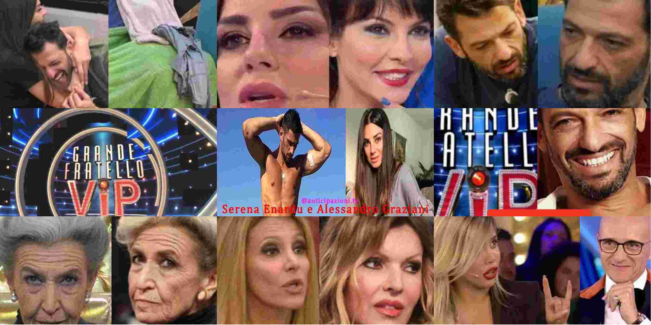 Pago e Serena come Pietro Taricone e Cristina Plevani: shock nella Casa del Grande Fratello Vip 4