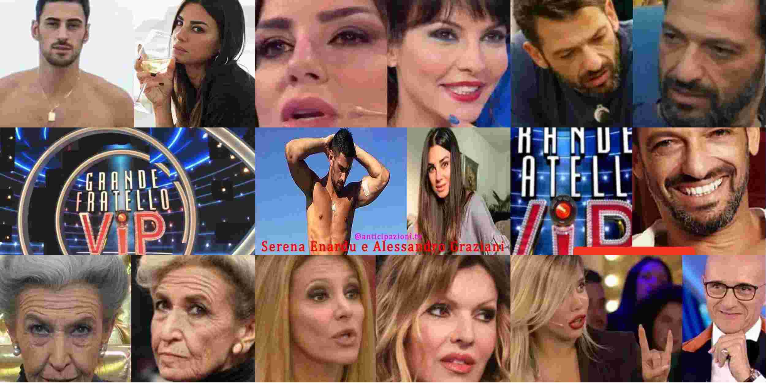 Serena Enardu e Alessandro Graziani: gli ultimi contatti poco prima del GF Vip