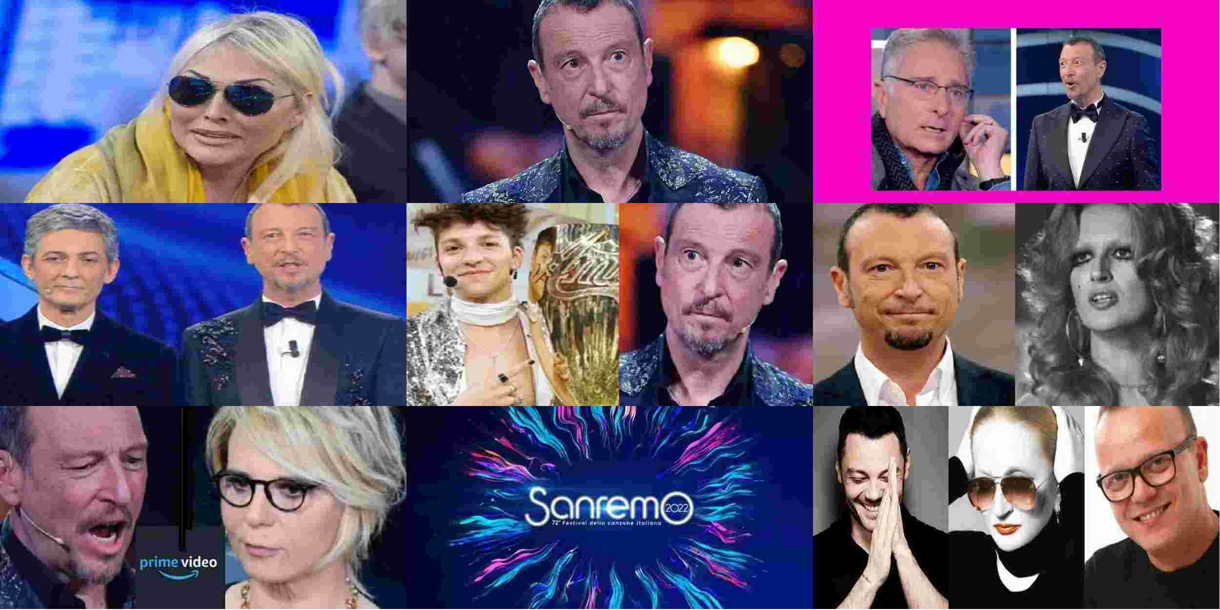 Sanremo 2023, imbarazzo in studio: Anna Oxa snobba la moglie di Amadeus