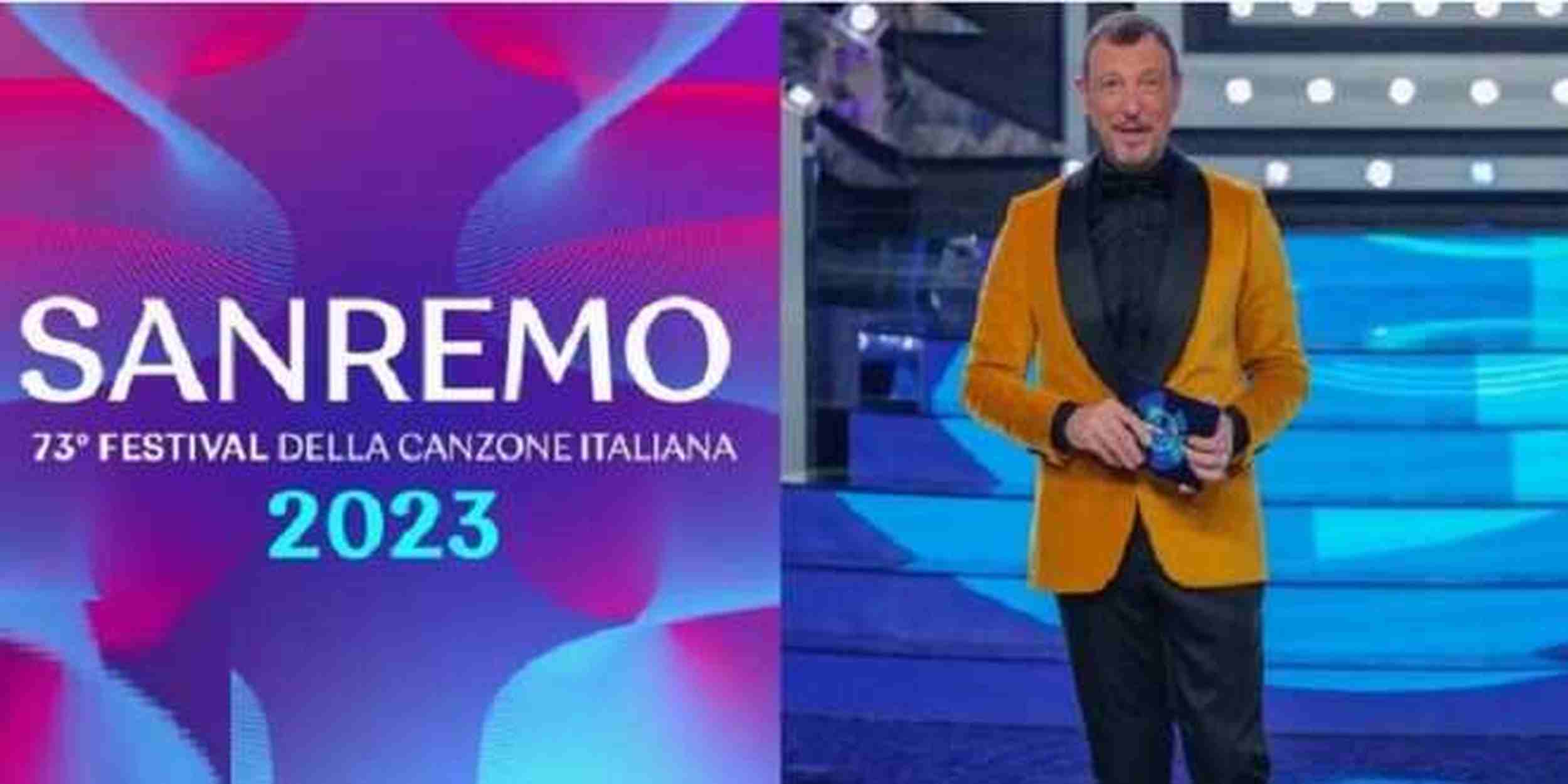 Sanremo 2023, il logo finisce nella bufera: “Neanche con Paint veniva così”