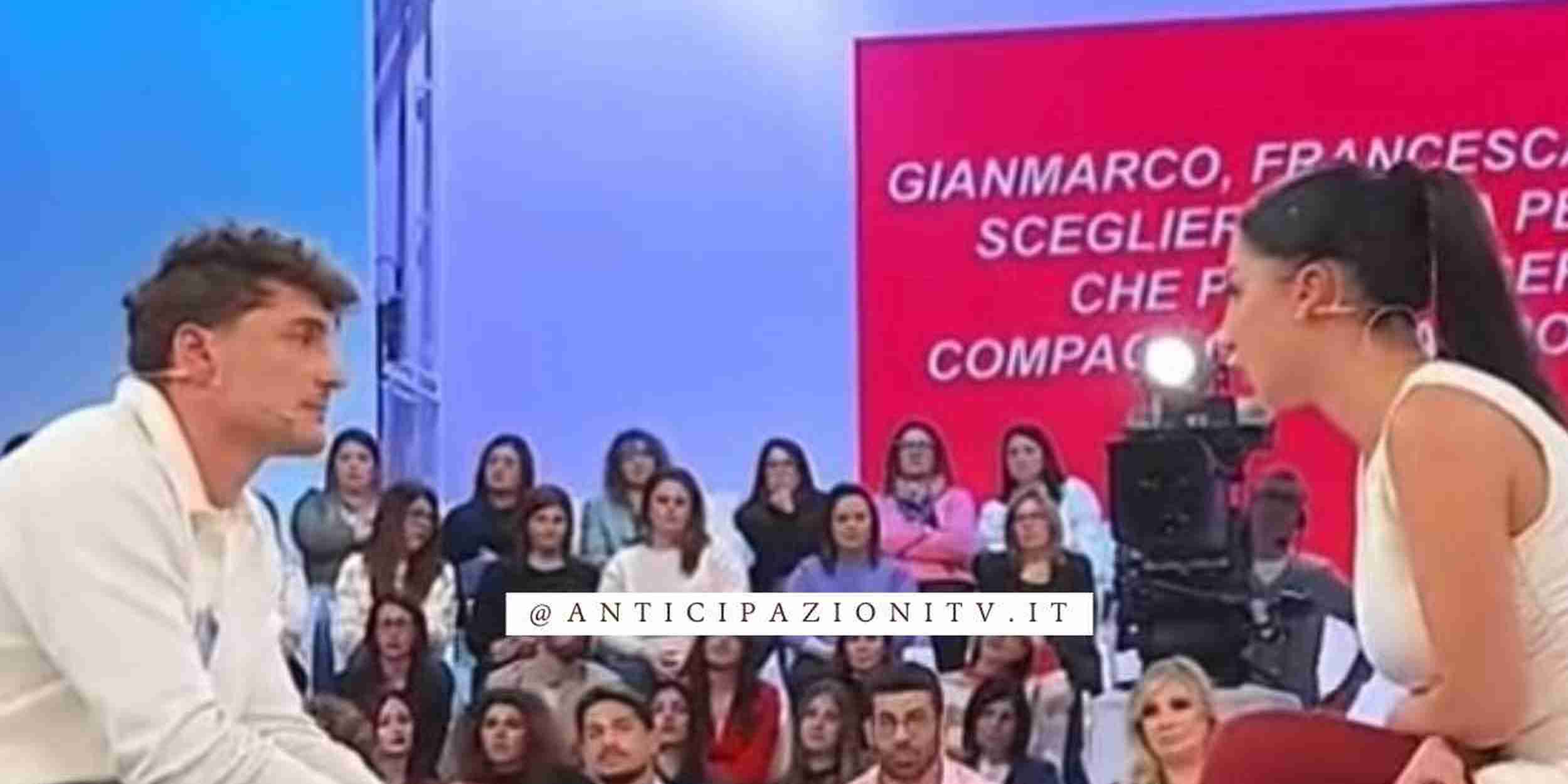Uomini e Donne, scelta di Francesca Sorrentino: scene tagliate e confronto ridotto in puntata.