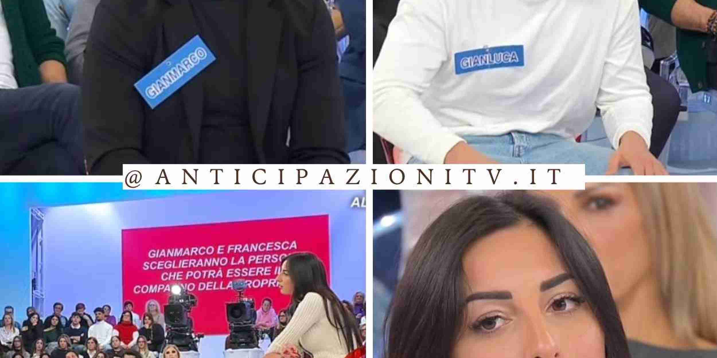 Uomini e Donne registrazione 4 Febbraio, Francesca Sorrentino ha scelto: caos e niente petali