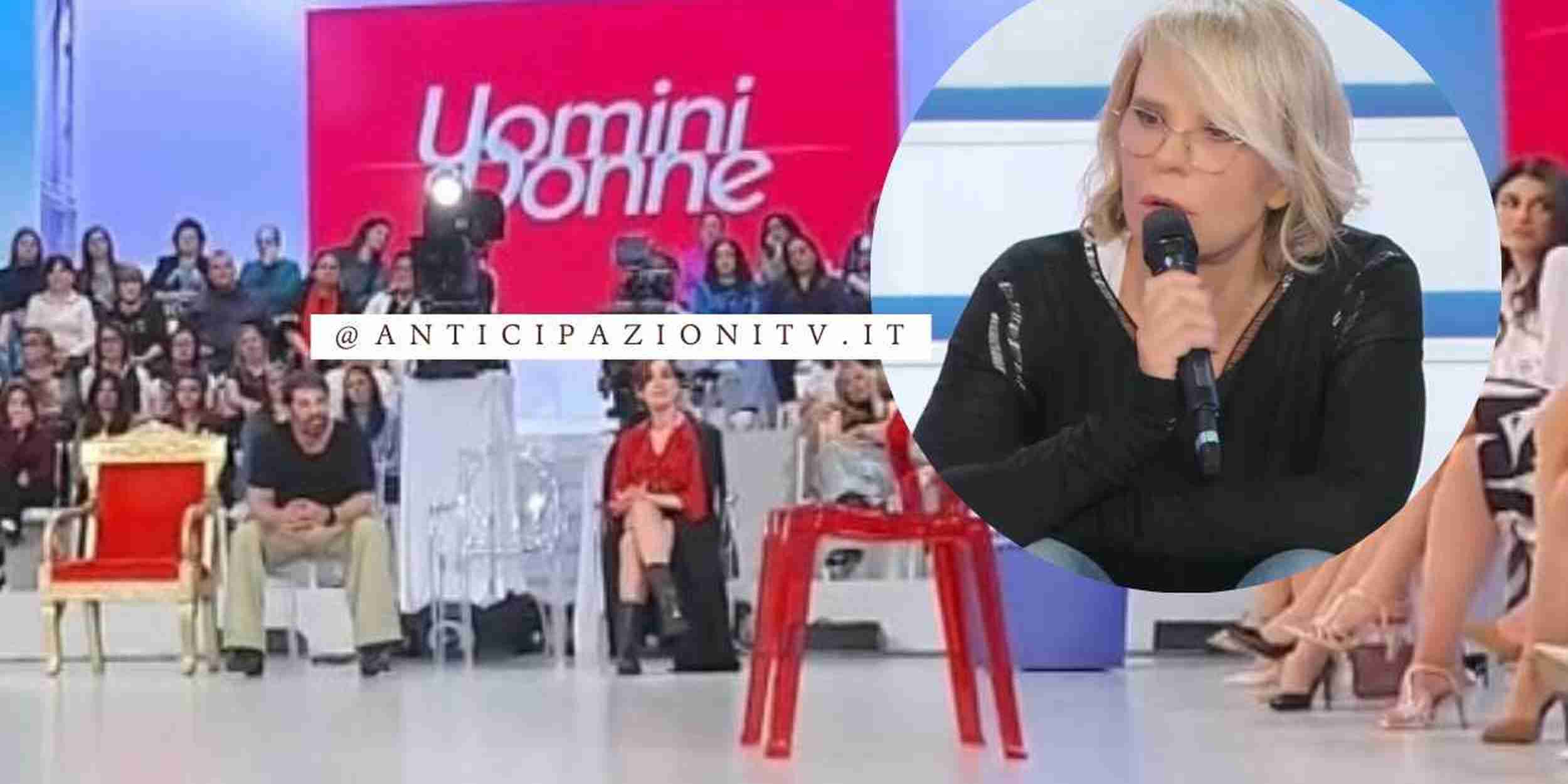 Uomini e Donne registrazione 22 aprile 2025: schiaffo di una dama ad un cavaliere