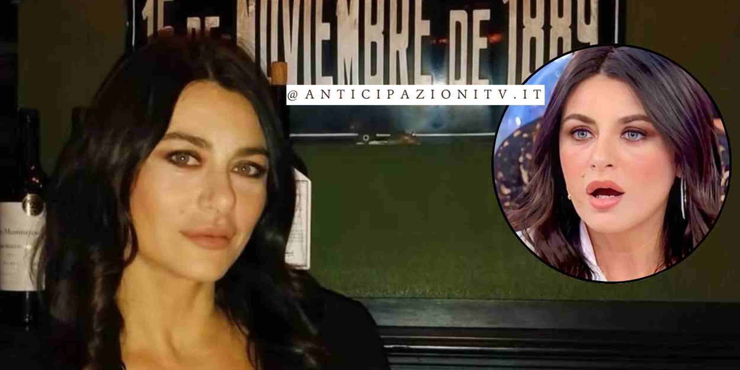 Primo piano di Gloria Nicoletti durante un’intervista