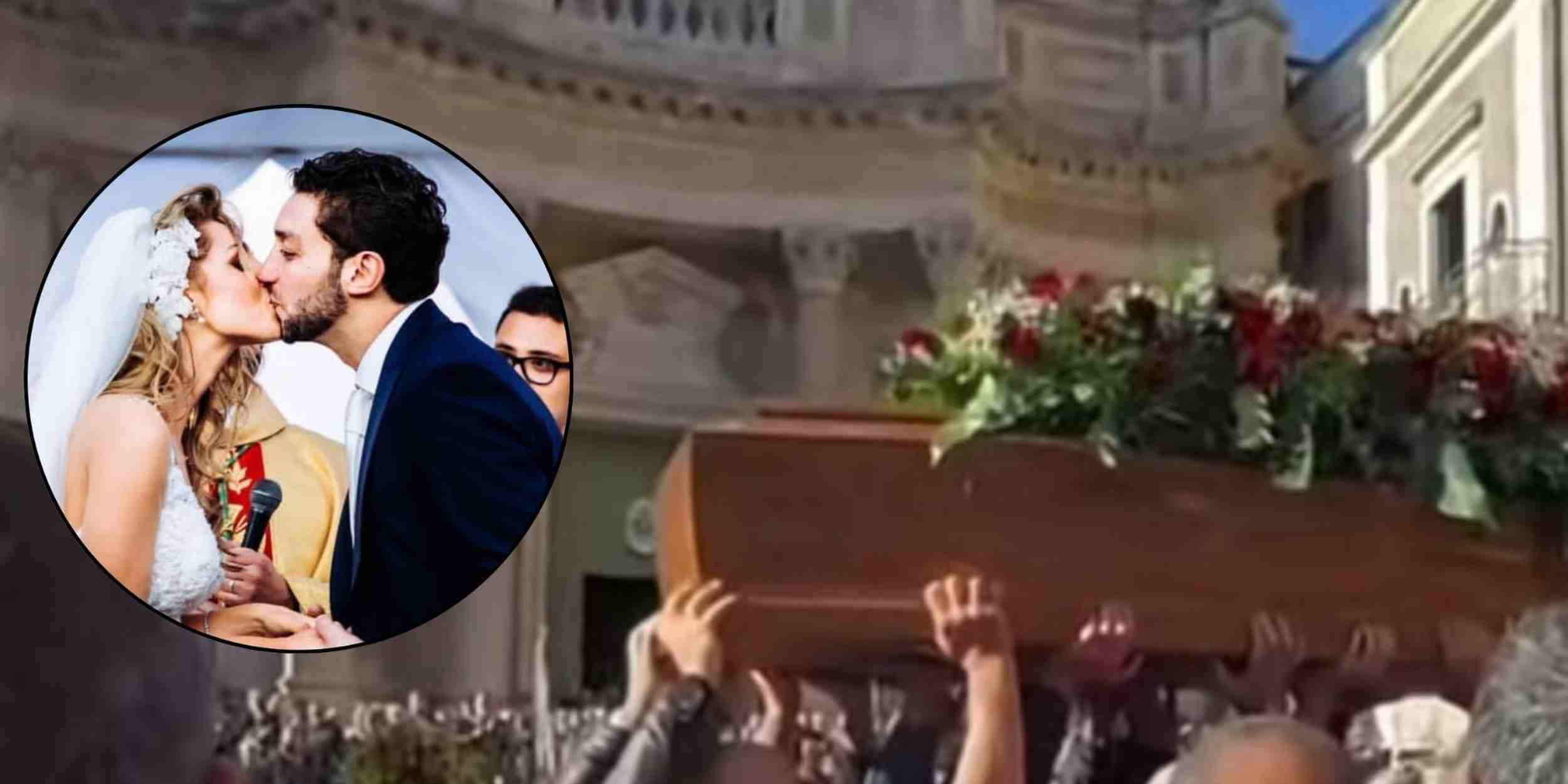 Amici, Susy Fucillo: commozione e dolore al funerale di suo marito Salvatore Raciti