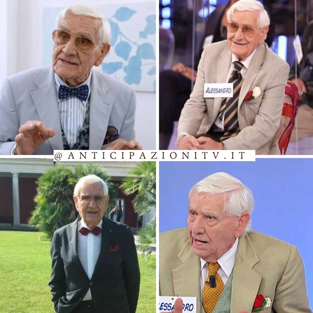 Alessandro Rausa saluta il pubblico di Uomini e Donne durante il suo ultimo giorno in trasmissione.