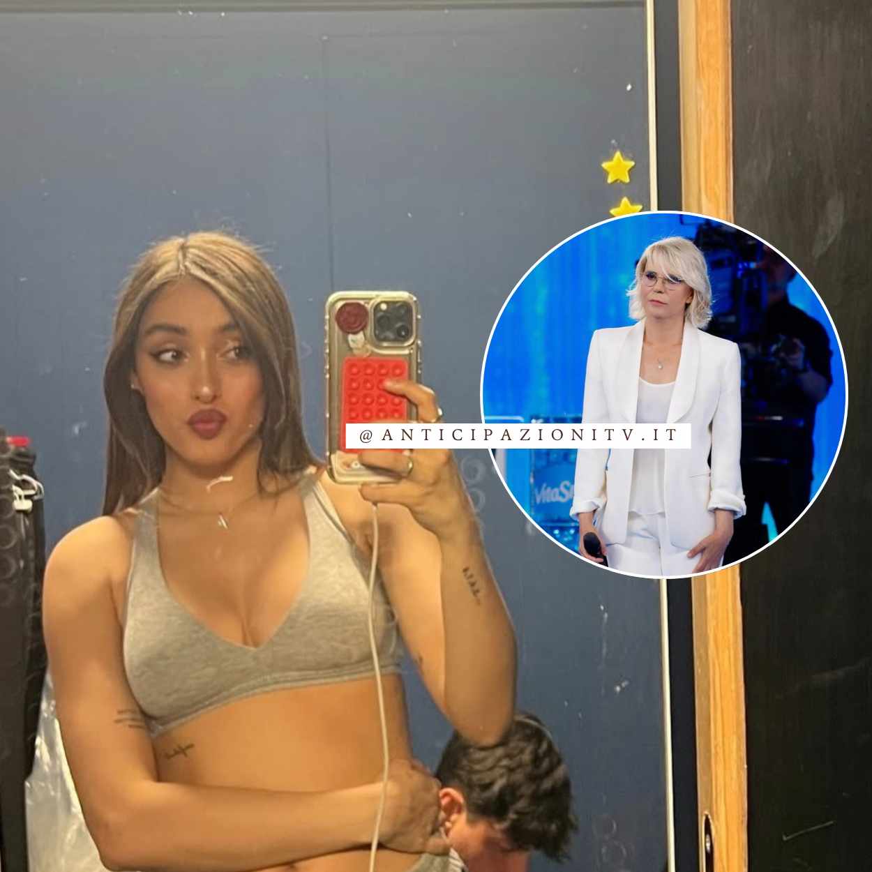 Giulia Stabile e la domanda di Maria De Filippi sul numero di piede