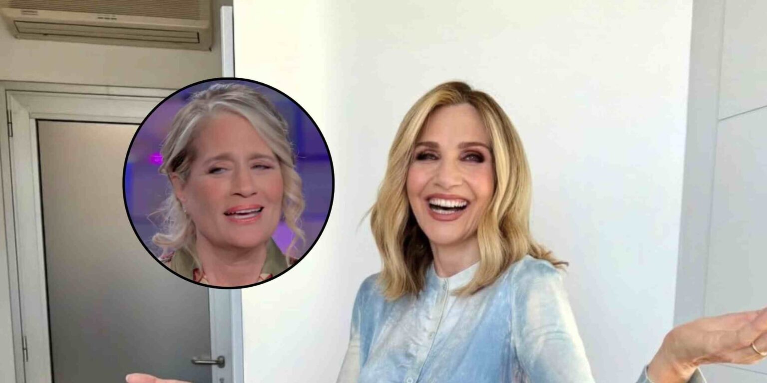 Heather Parisi durante un’intervista, tra retroscena TV e famiglia.