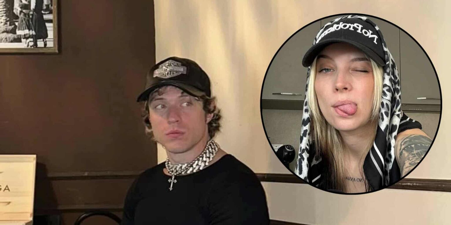 Foto informale di Irama e Mew seduti al ristorante