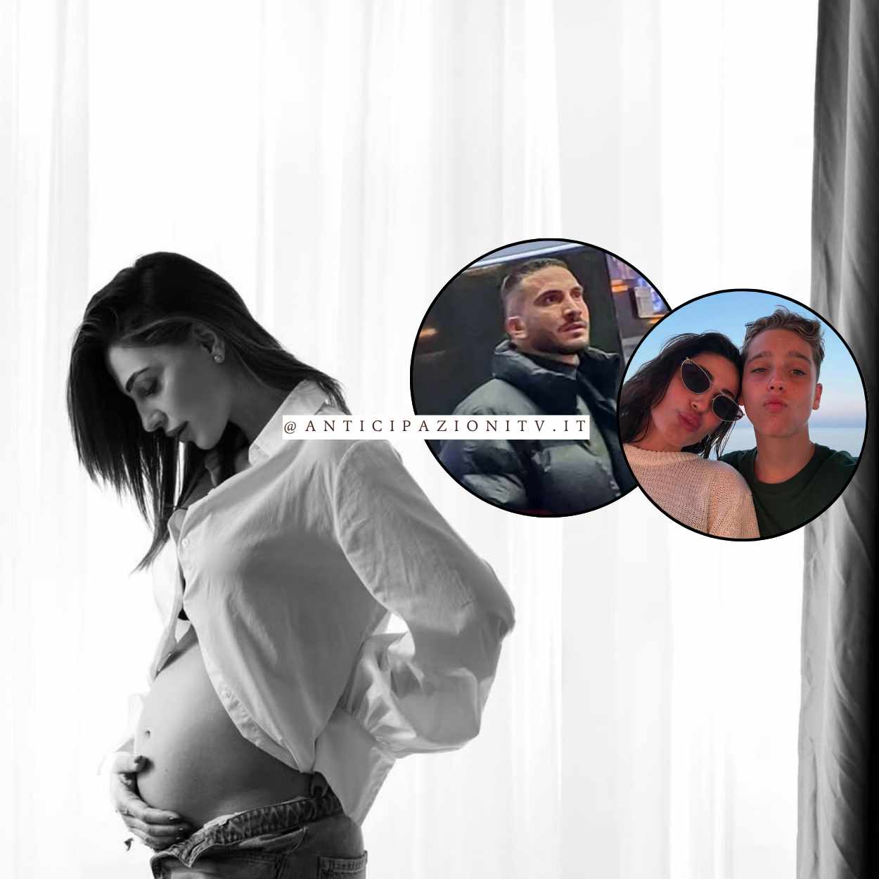 Anna Tatangelo incinta mostra il pancione in un post su Instagram