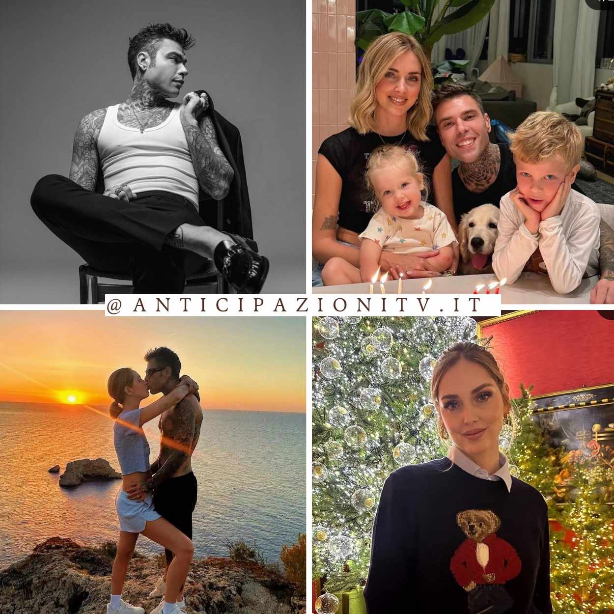 Chiara Ferragni e Fedez sorridenti a un evento