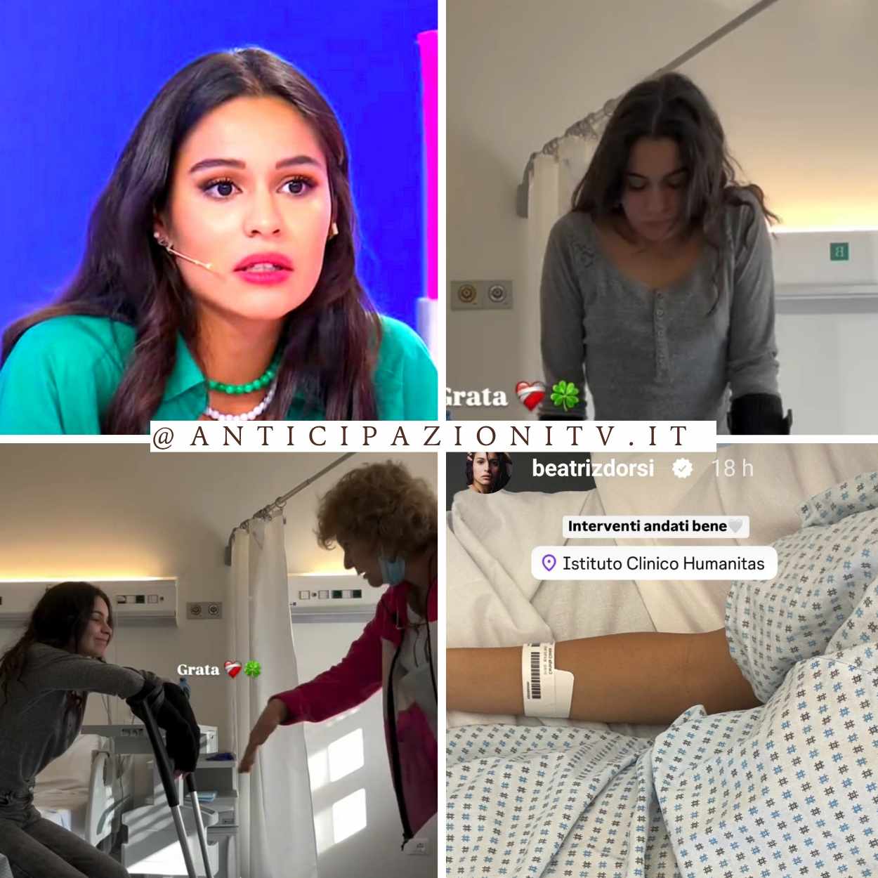Beatriz D'Orsi aggiorna i fan sulle sue condizioni dopo l'intervento ai piedi.