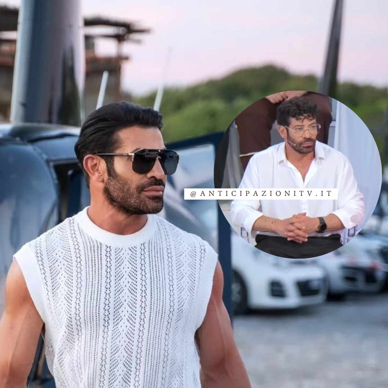 Gianni Sperti opinionista a Uomini e Donne durante una puntata del Trono Over.