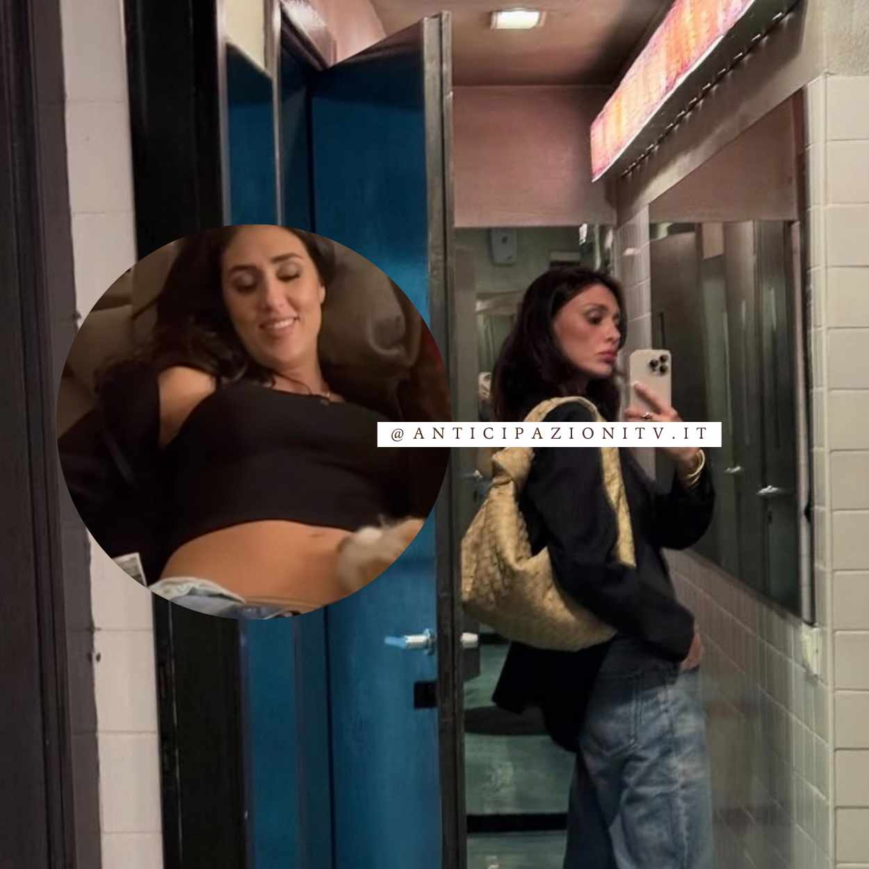 Belen Rodriguez Cecilia gravidanza Clara Isabel tensione famiglia