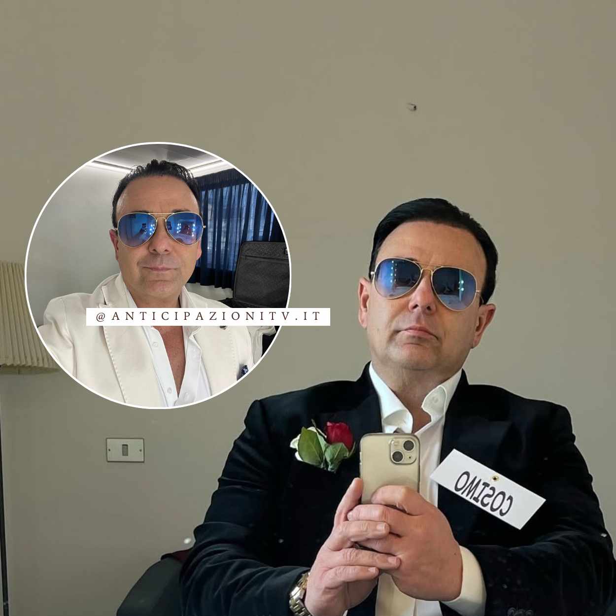 Cosimo Dadorante Instagram IA villaggio Tenerife Uomini e Donne