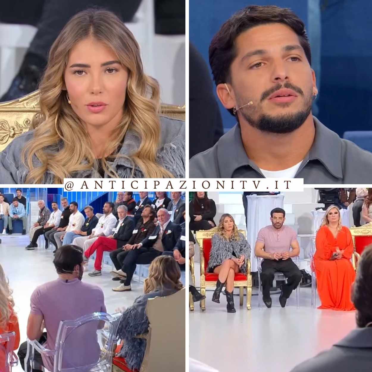 Martina e Gianmarco insieme nello studio di Uomini e Donne, protagonisti del Trono Classico.