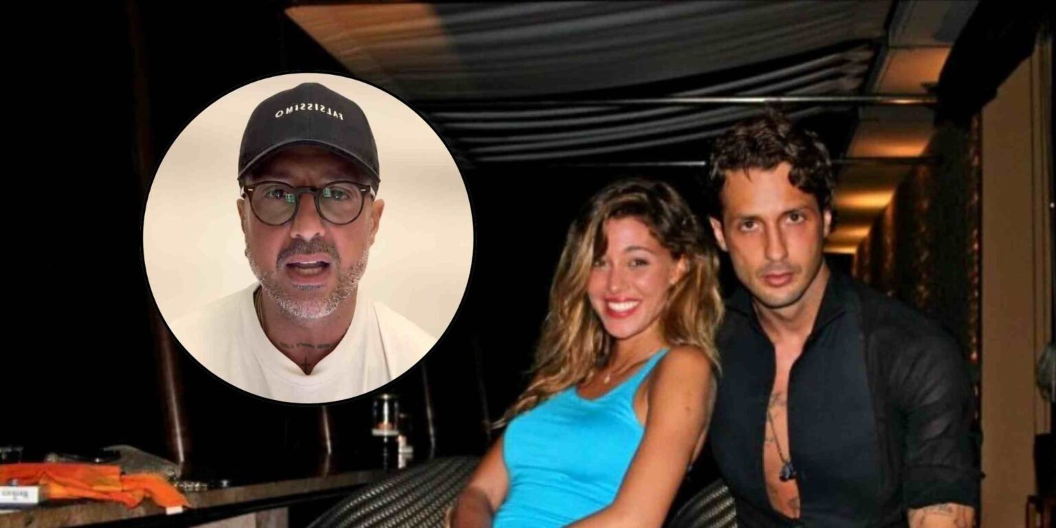 Fabrizio Corona in primo piano, riferimento alle ammissioni su Belen Rodriguez nella serie Io Sono Notizia e al caso delle foto alle Maldive