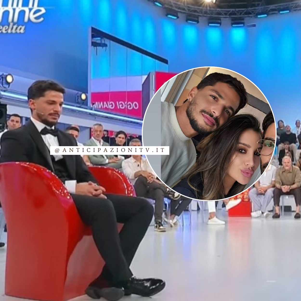 Gianmarco e Cristina durante la loro prima intervista ufficiale