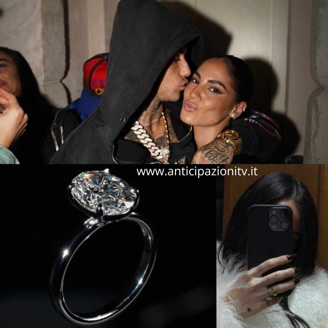 Giulia De Lellis e Tony Effe, il regalo del diamante che suggella la loro storia d’amore.