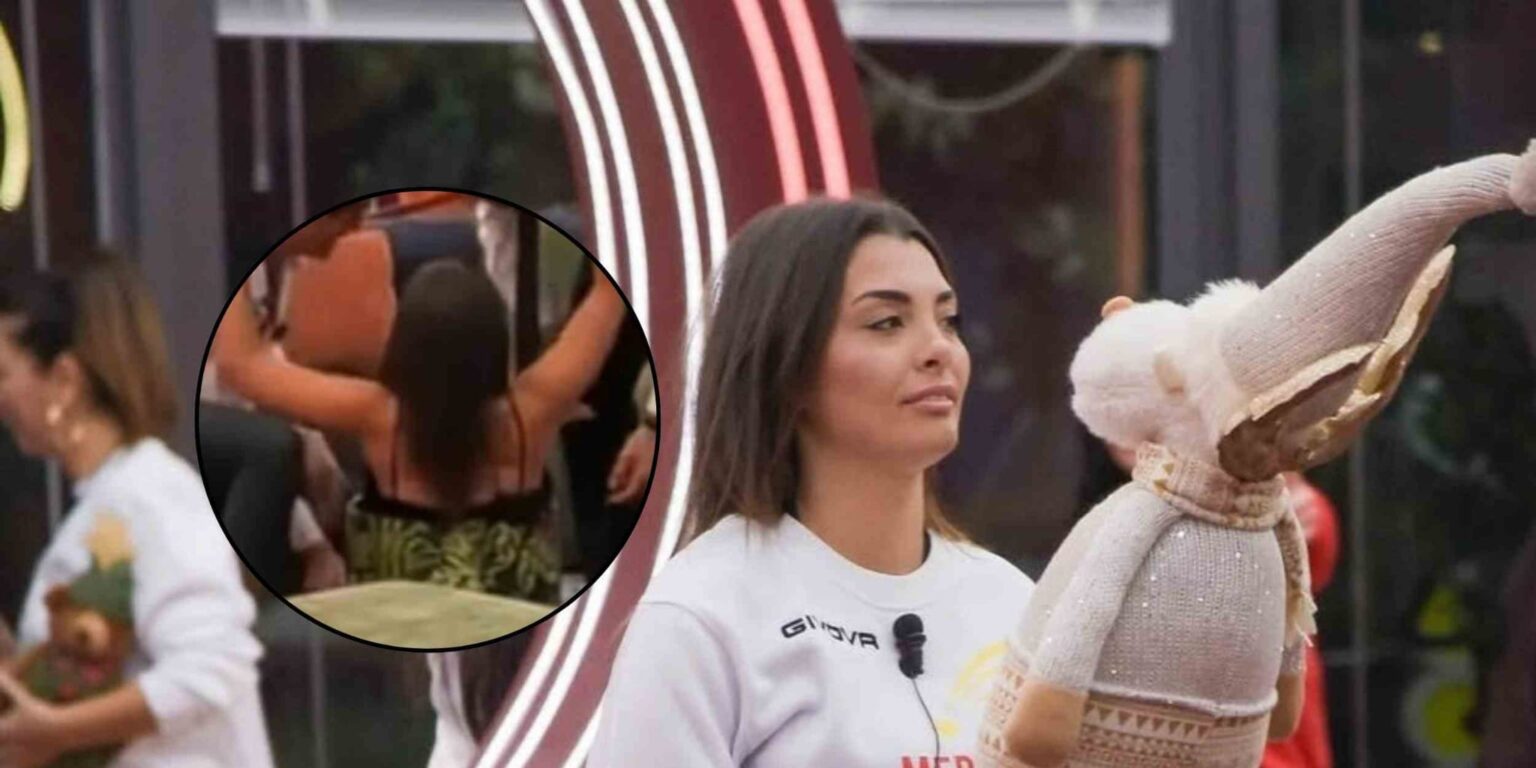 Grazia Kendi ride mentre gli amici provano a liberarla dal pouf nella Casa