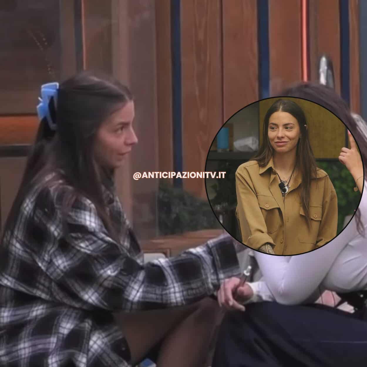 Anita Mazzotta in lacrime nella Casa del Grande Fratello 2025 mentre parla della madre