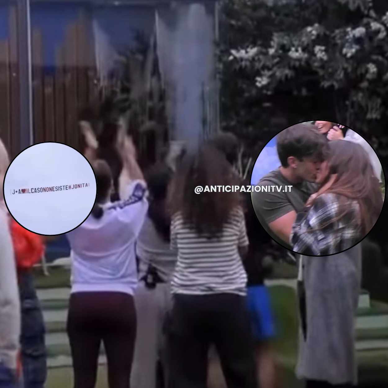 Grande Fratello bacio tra Anita Mazzotta e Jonas Pepe dopo aerei dei fan