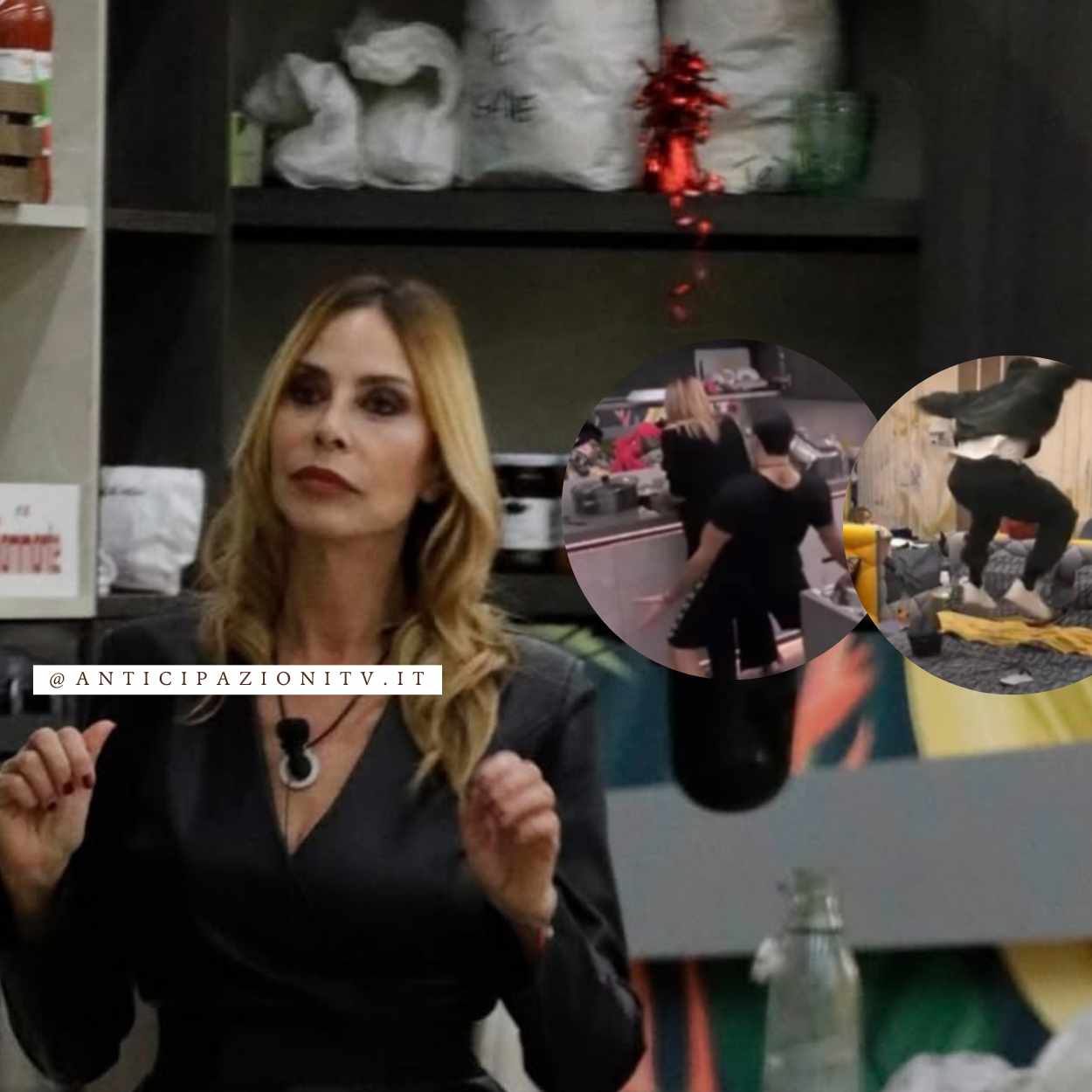 Lorenzo Spolverato prende di mira Stefania Orlando al Grande Fratello con gesti provocatori e frasi offensive.