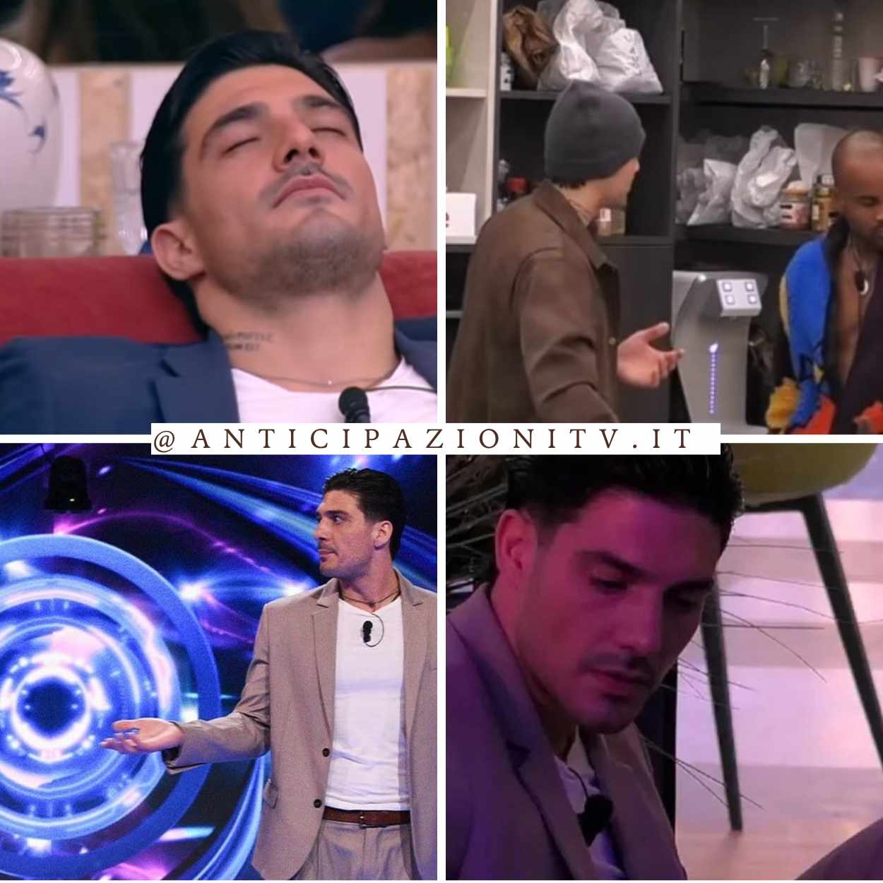 Lorenzo Spolverato lancia una sedia al Grande Fratello durante una crisi, creando tensione nella Casa.