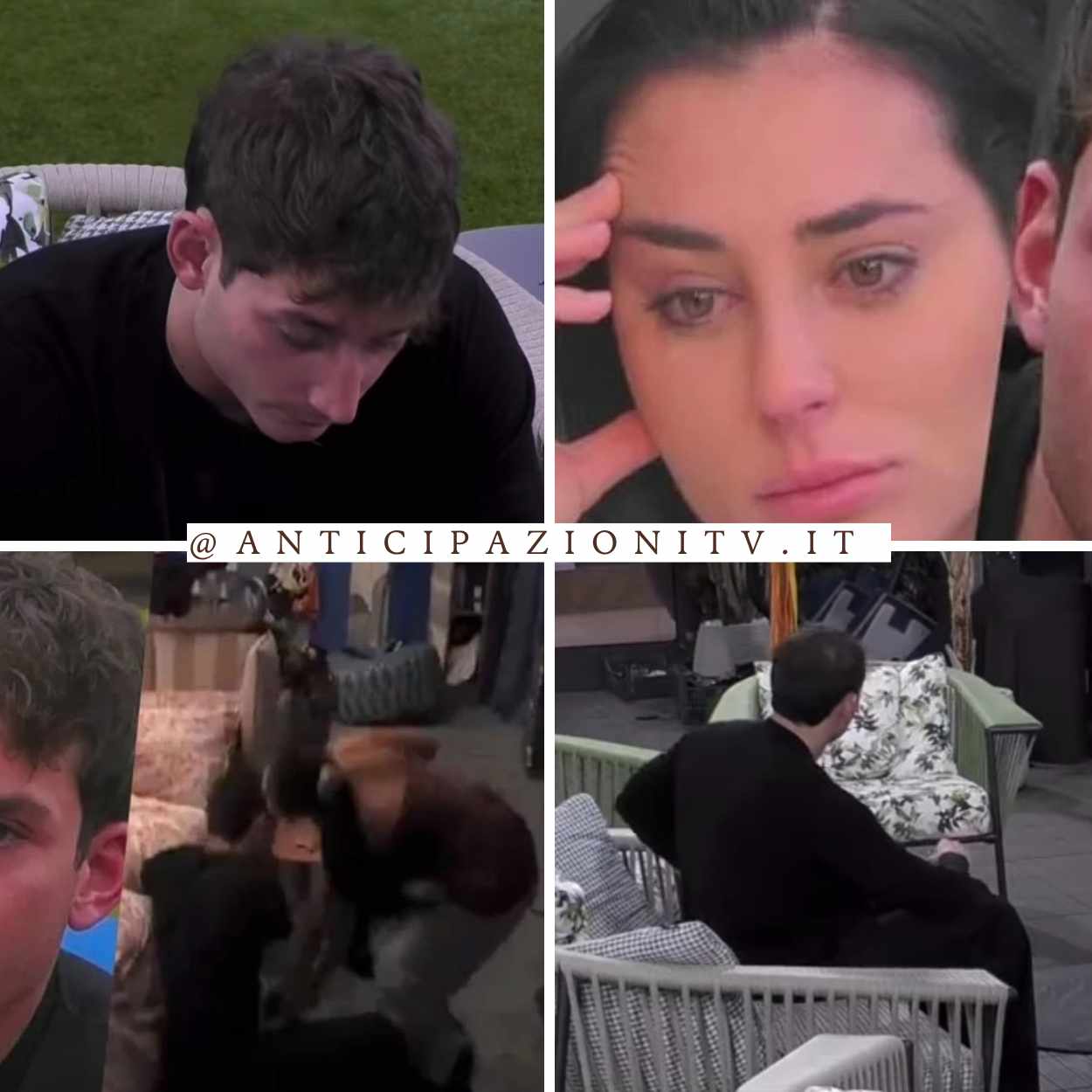 Tommaso Franchi e MariaVittoria Minghetti durante la scena controversa al Grande Fratello.