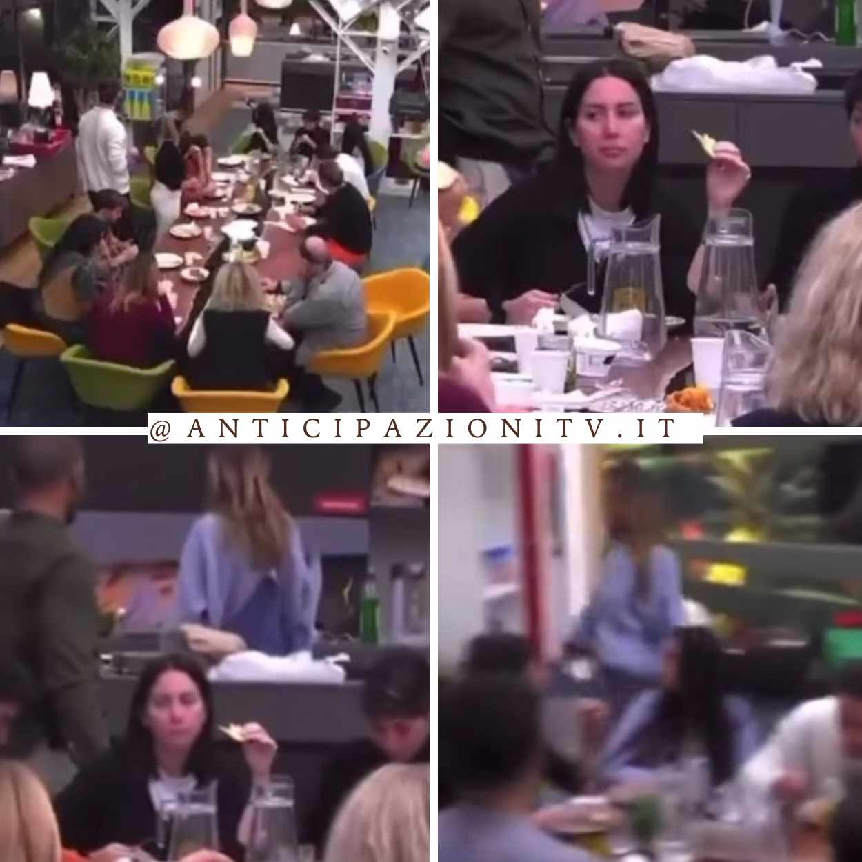 Immagini della lite tra Jessica Morlacchi ed Helena Prestes al Grande Fratello.