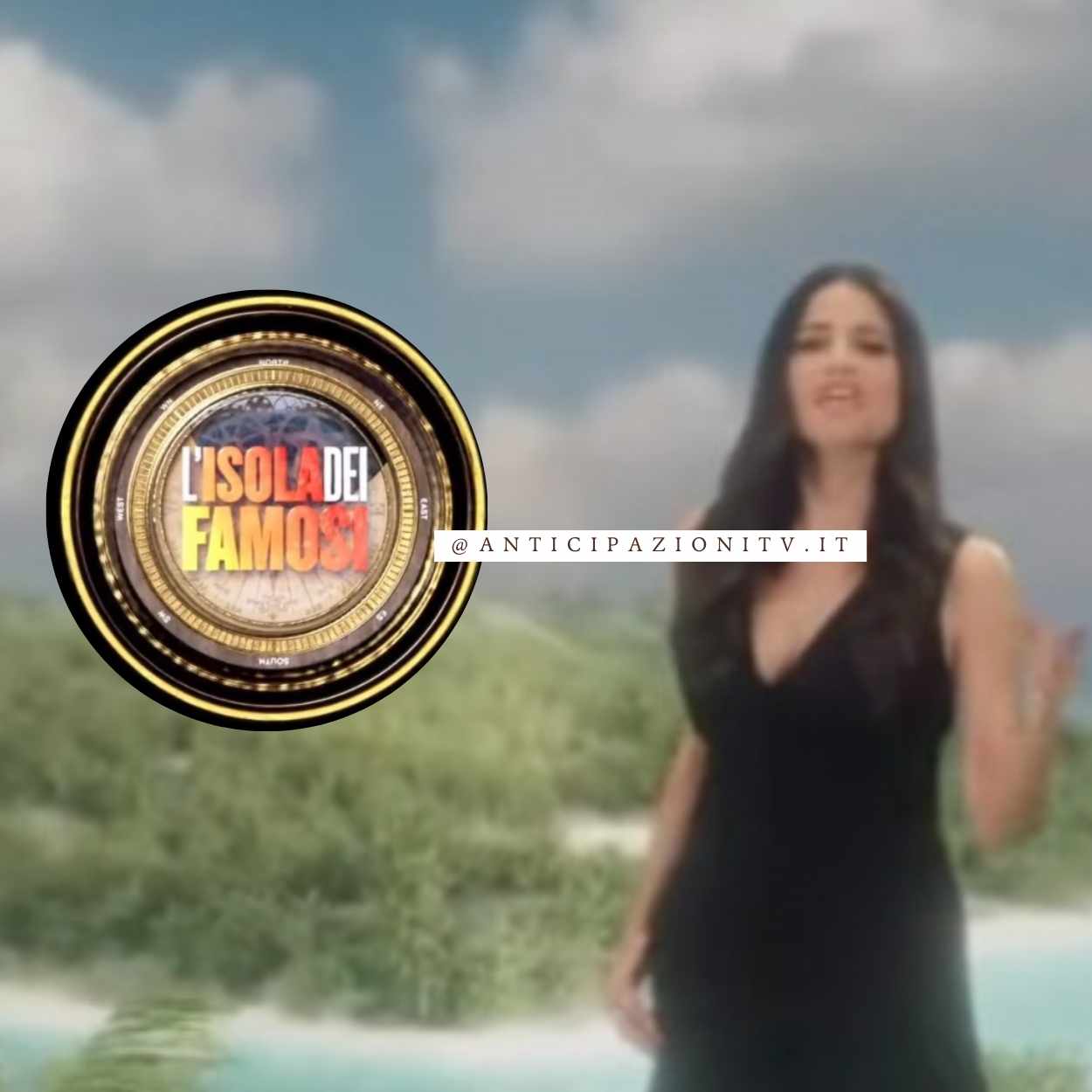 Lite tra concorrenti durante shooting fotografico Isola dei Famosi 2025