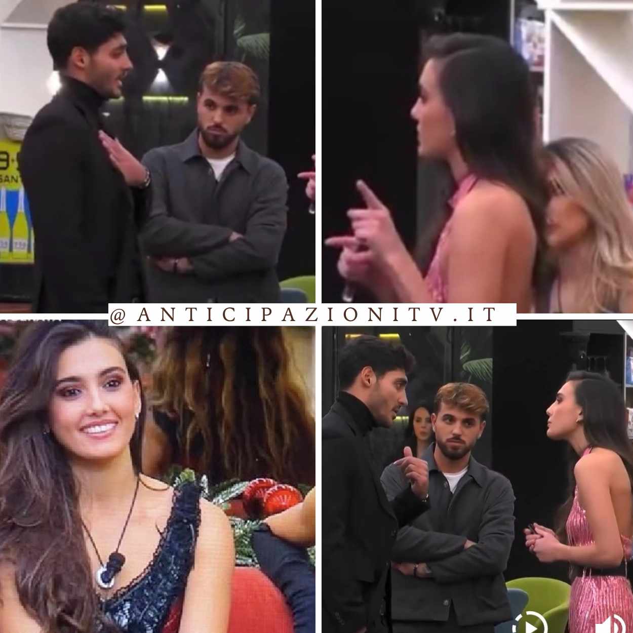 Grande Fratello: Javier Martinez e Zeudi Di Palma durante un confronto acceso.