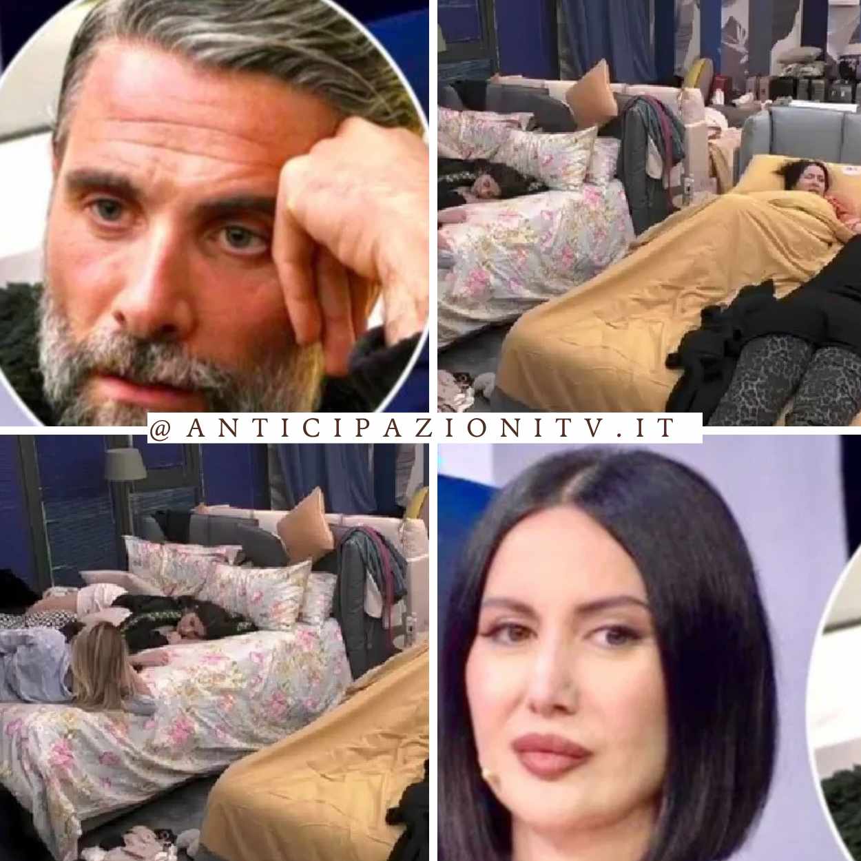 Luca Calvani e Jessica Morlacchi in un momento di confronto al Grande Fratello.