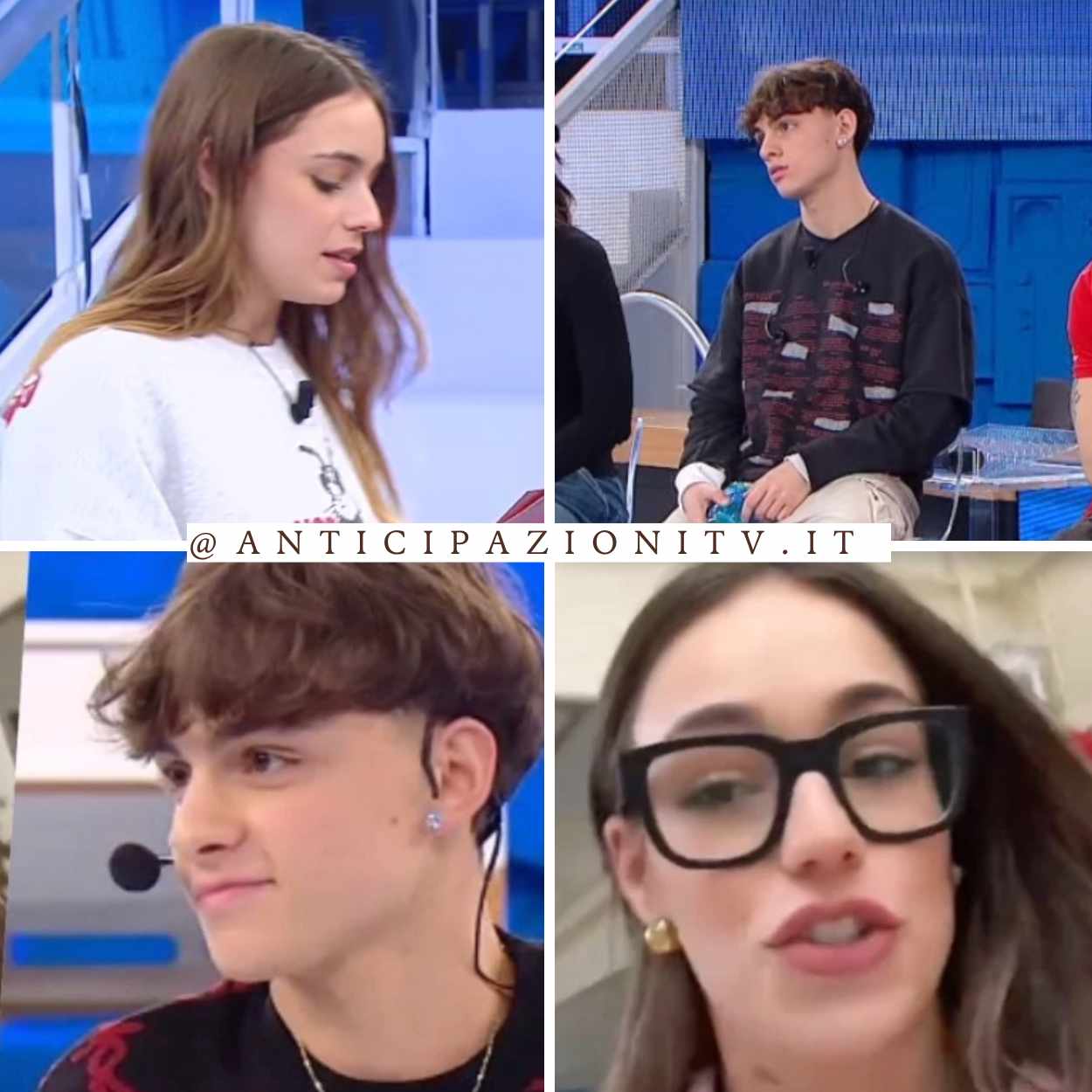 Alessia Pecchia e Luk3 ad Amici, tra coreografie e momenti di complicità.