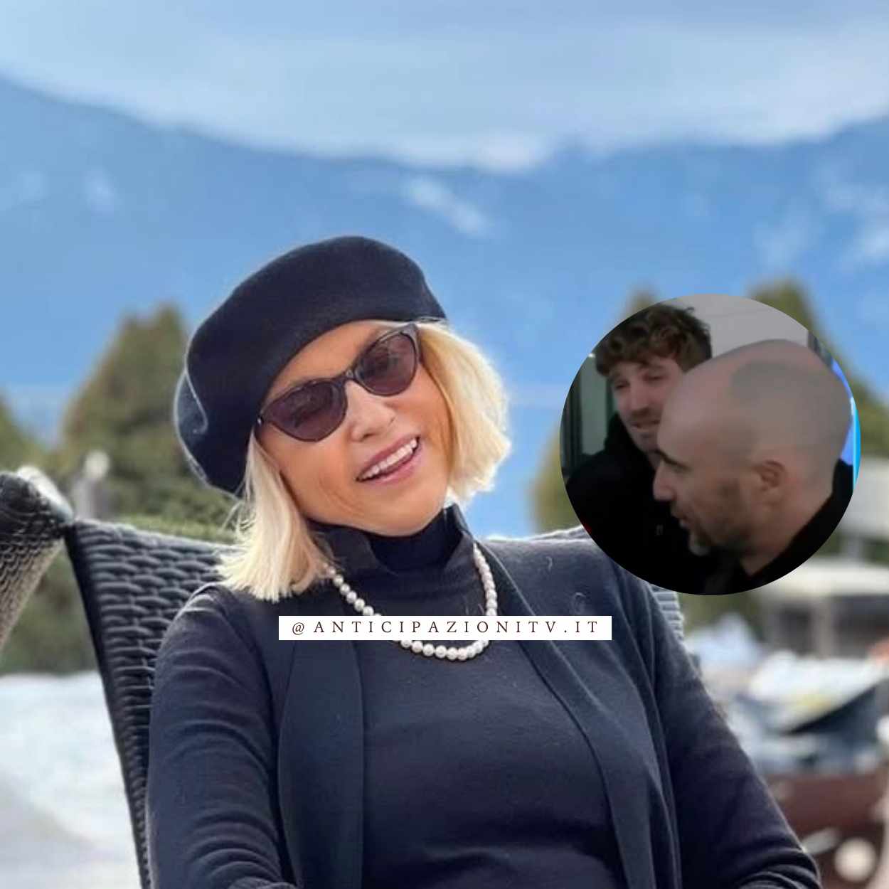 Paolo Ciavarro e Andrea Rizzoli emozionati mentre parlano della madre Eleonora Giorgi, scomparsa serenamente.