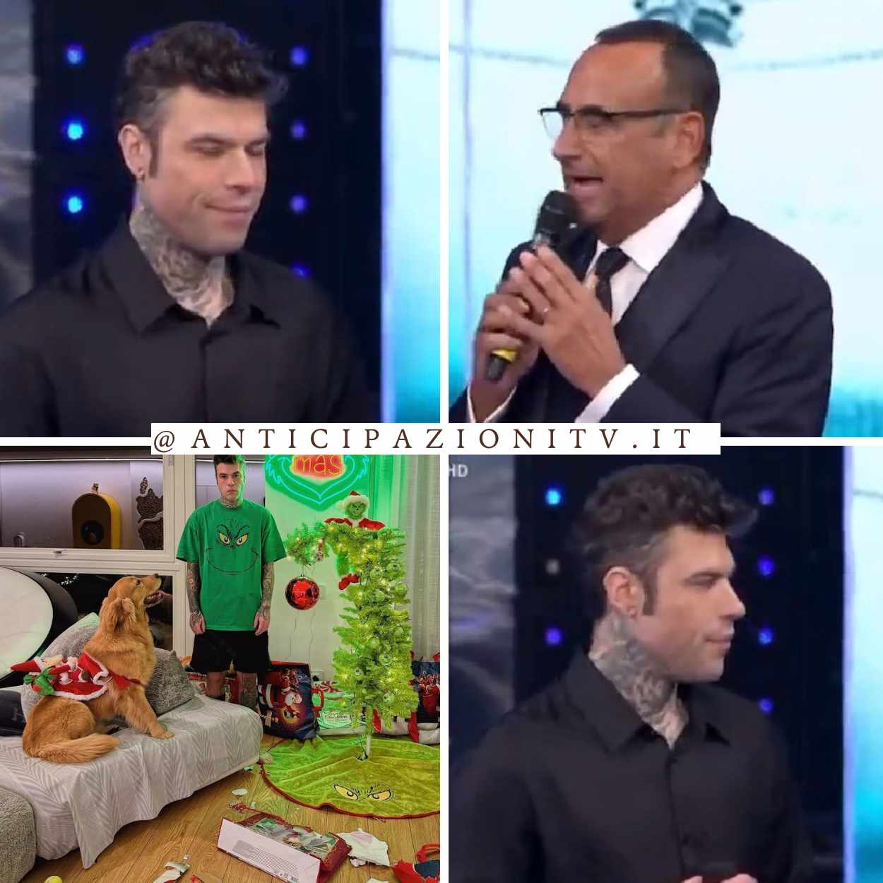 Fabrizio Corona svela dettagli su un presunto crollo emotivo di Fedez a Sanremo.