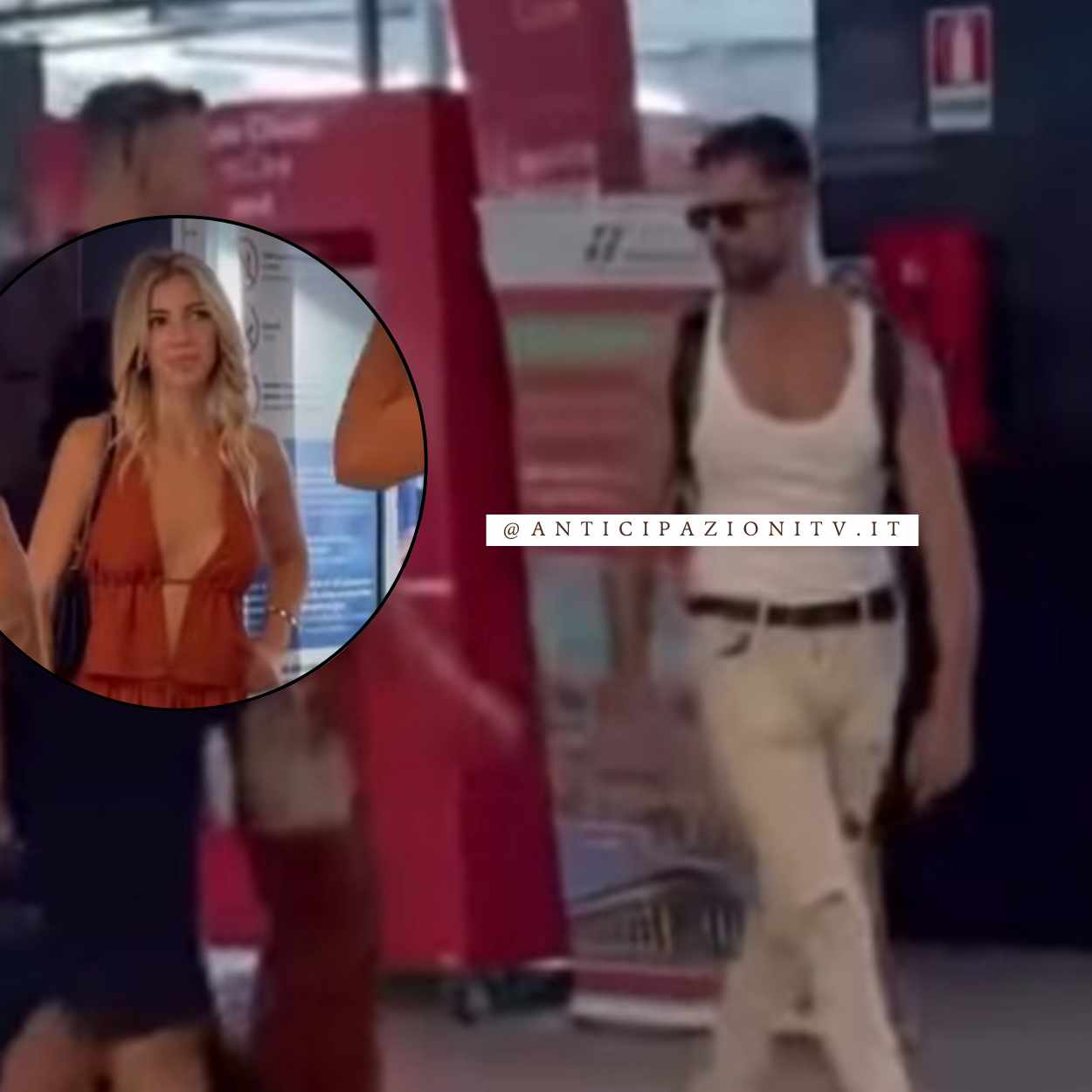 Lucia e Rosario di Temptation Island visti insieme in stazione