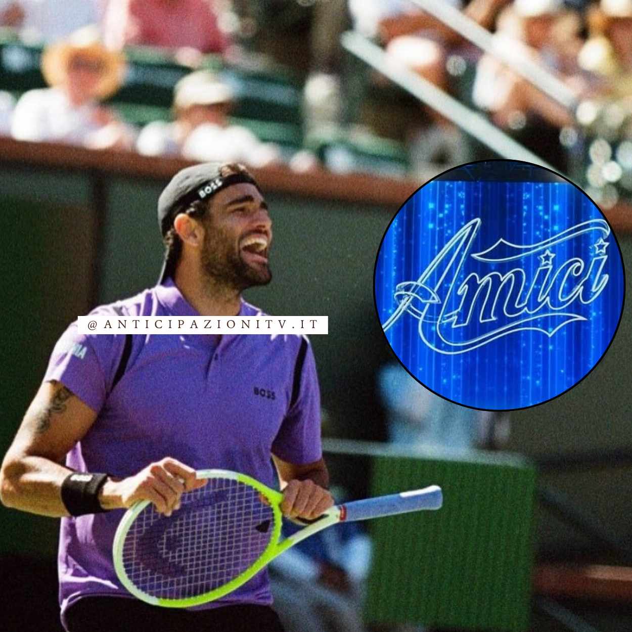 Matteo Berrettini paparazzato con la fidanzata Vanessa Bellini a Portofino.