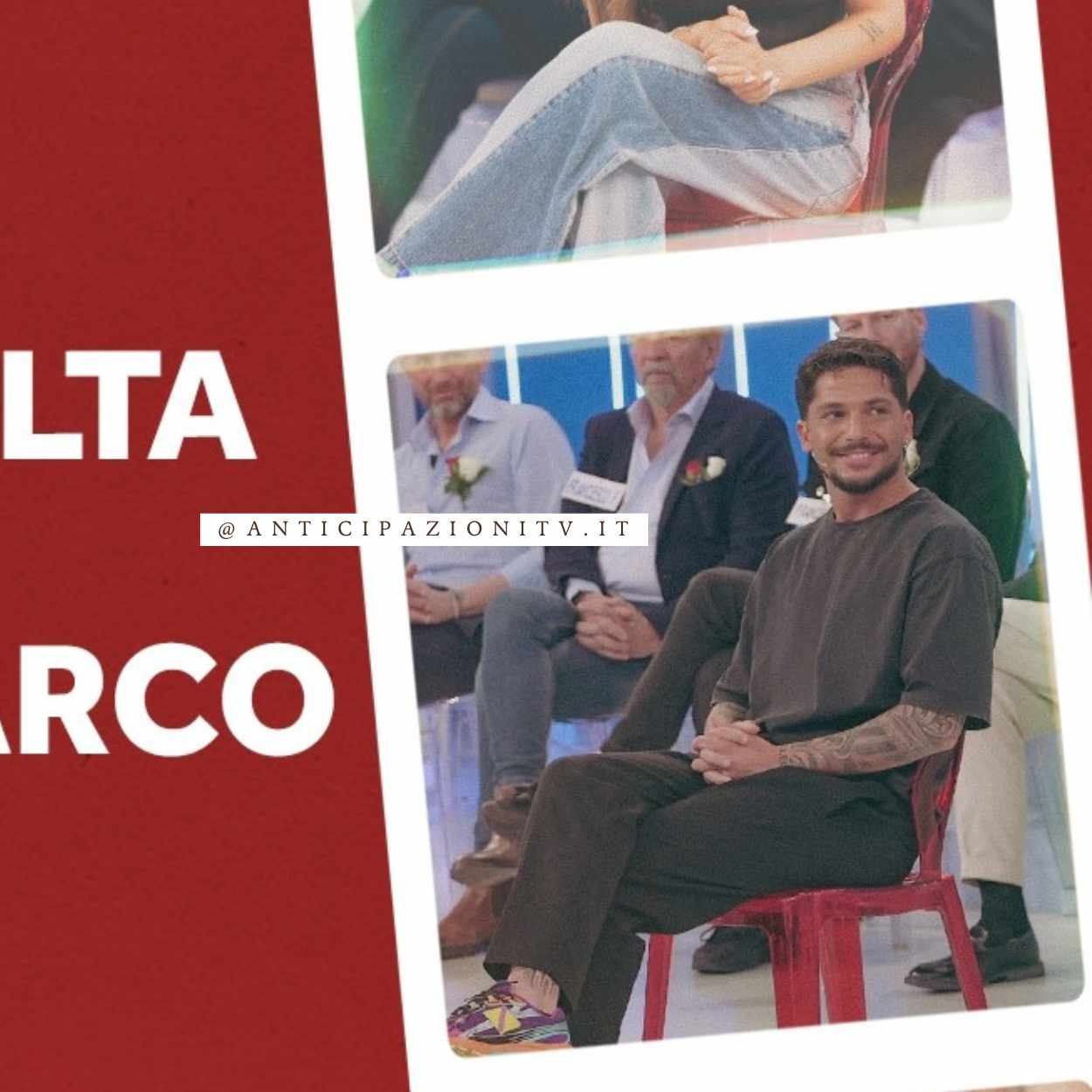 Gianmarco Steri durante la sua scelta a Uomini e Donne