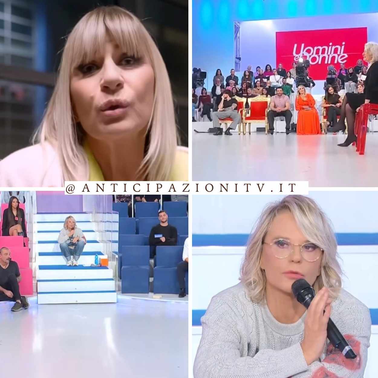 Scene iconiche delle puntate di Uomini e Donne di gennaio 2025, con momenti drammatici e romantici dei protagonisti.