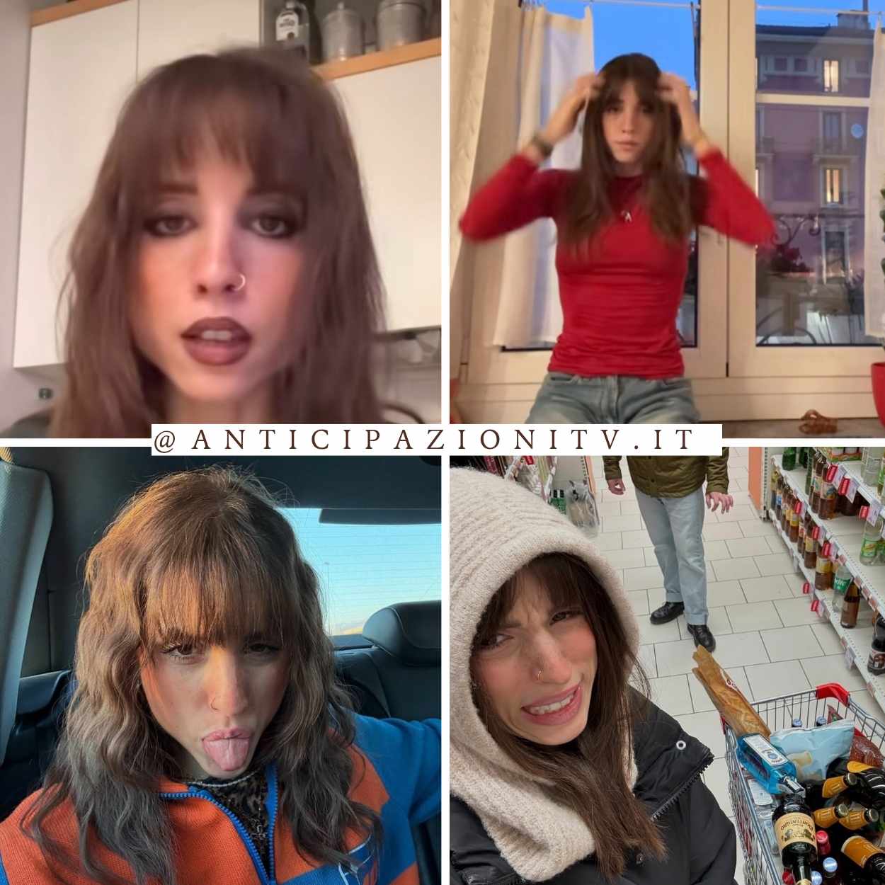 Angelina Mango al pianoforte mentre si parla della sua magrezza