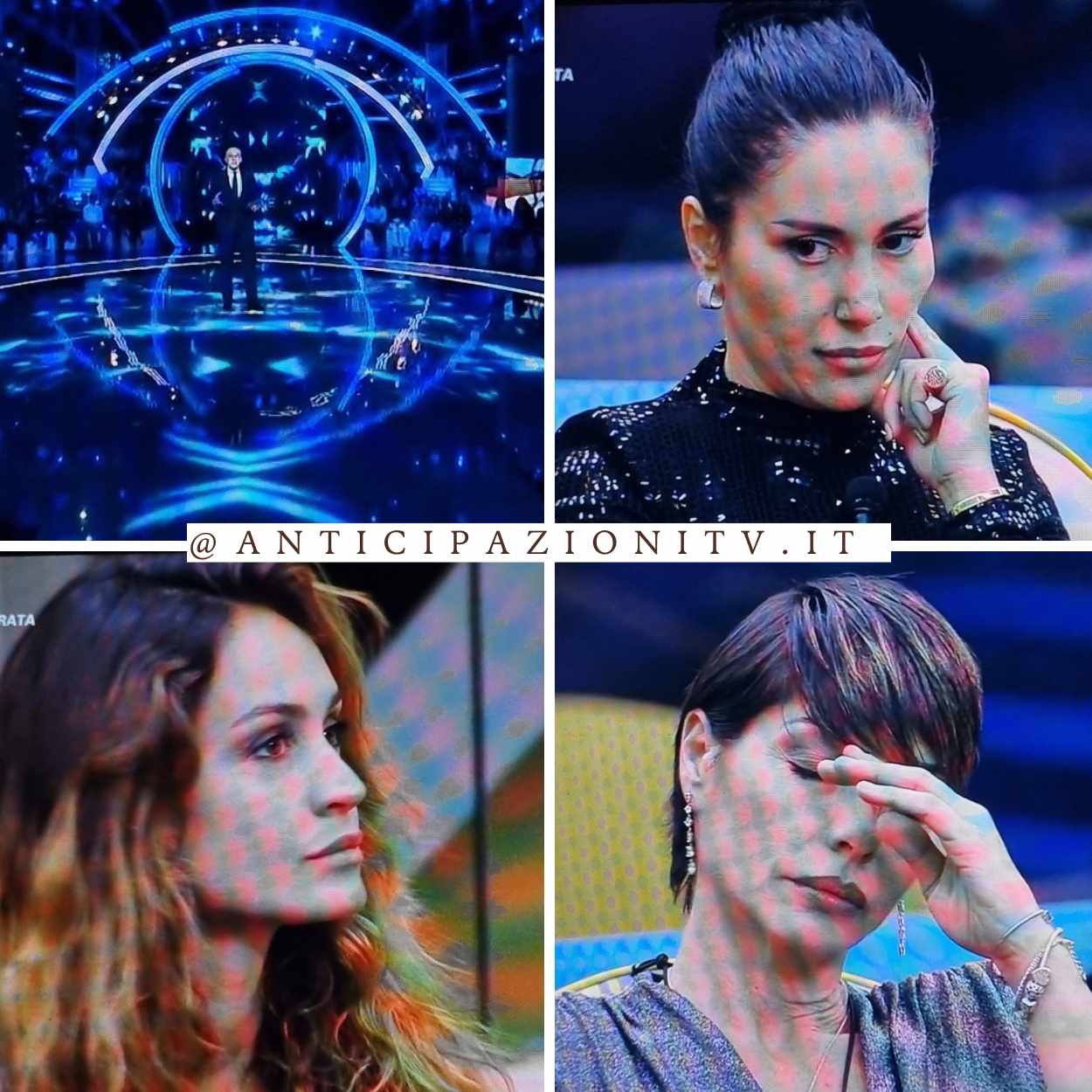 Alfonso Signorini legge il provvedimento disciplinare per i concorrenti del Grande Fratello durante la puntata dell'8 gennaio 2025.