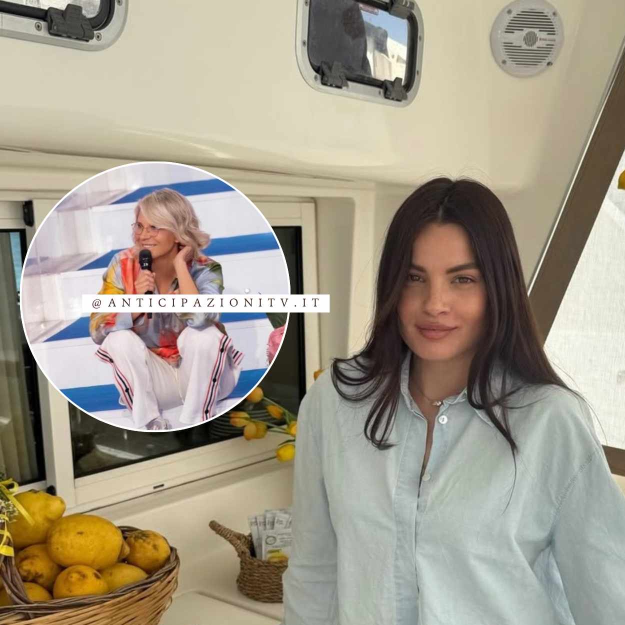 Raffaella Scuotto commossa con Caramel Macchiato in mano