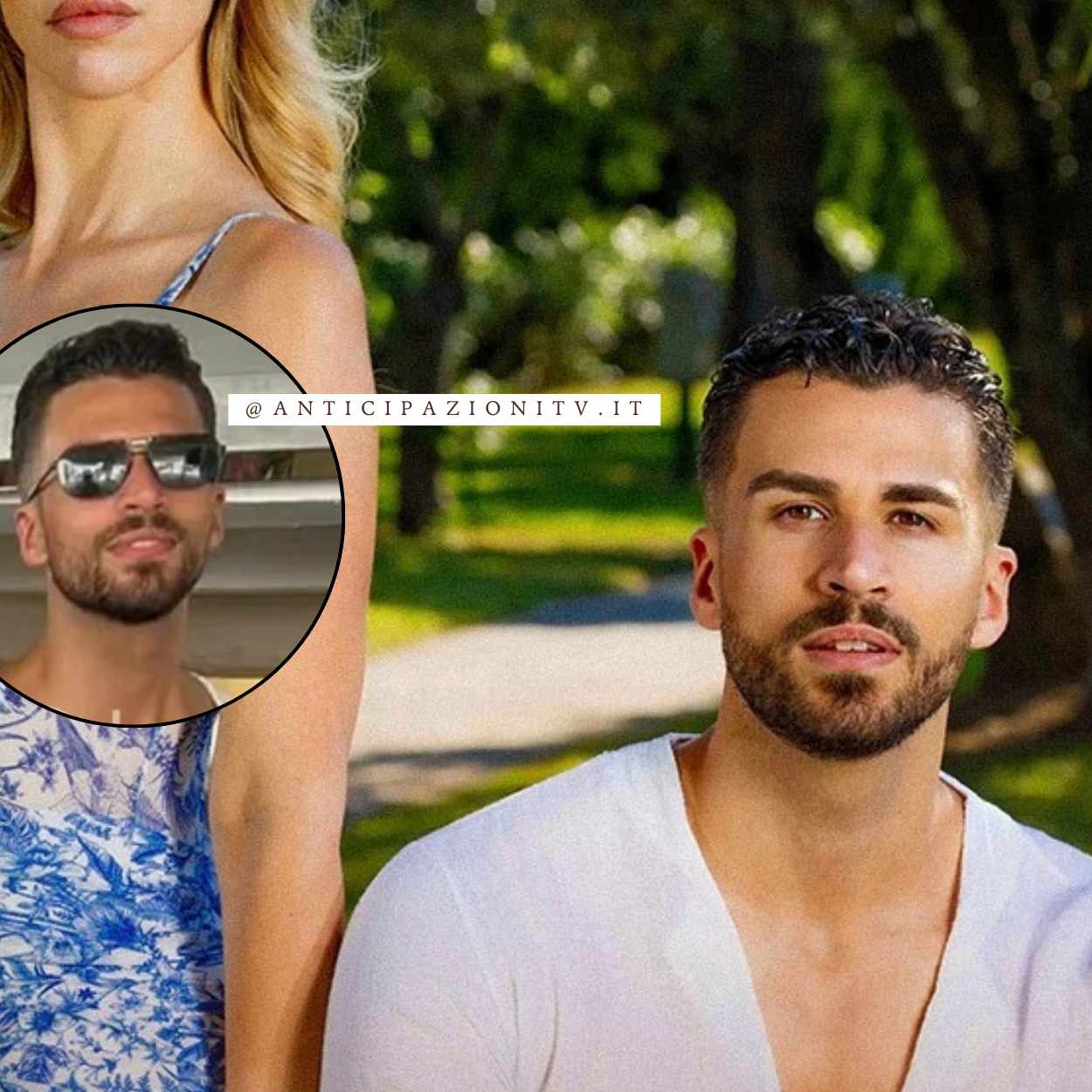 Rosario Guglielmi con Siriana Schifi in stabilimento balneare