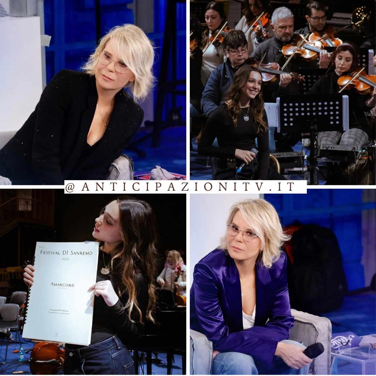 Sarah Toscano svela il consiglio di Maria De Filippi prima di salire sul palco di Sanremo 2025 con Amarcord.