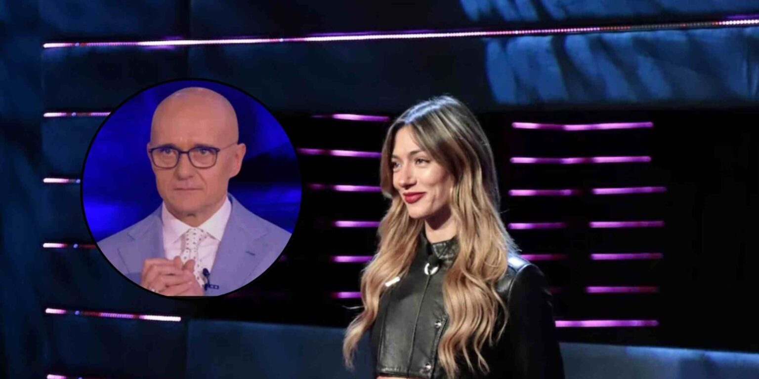 Primo piano di Soleil Sorge, riferimento all’unfollow a Signorini.