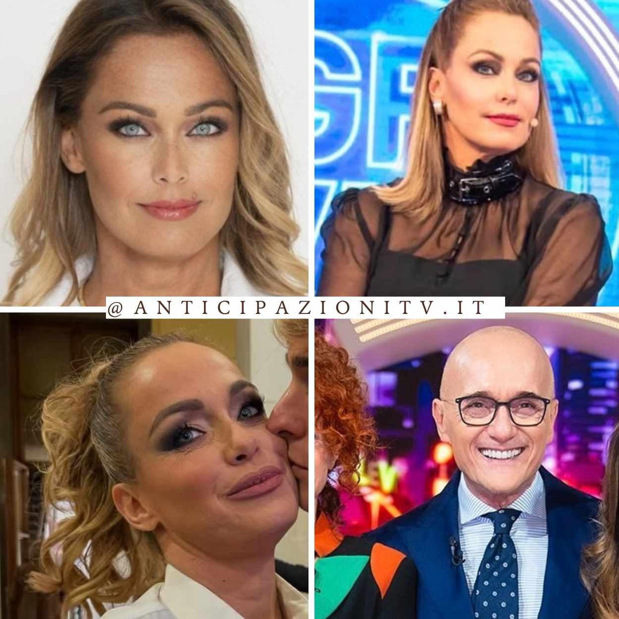 Sonia Bruganelli in un momento catturato durante una diretta Instagram.