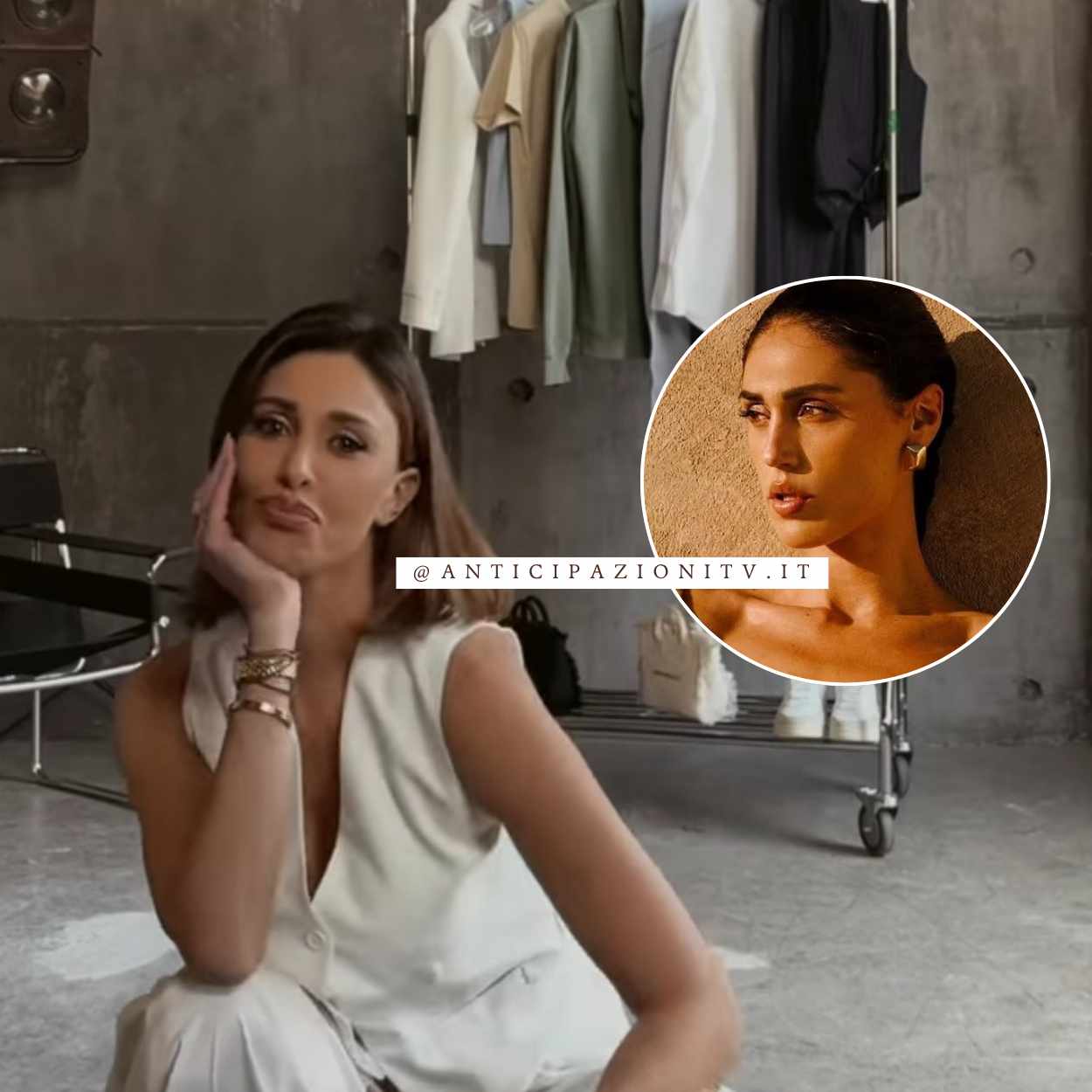 Belen e Cecilia Rodriguez in una foto insieme, prima della rottura