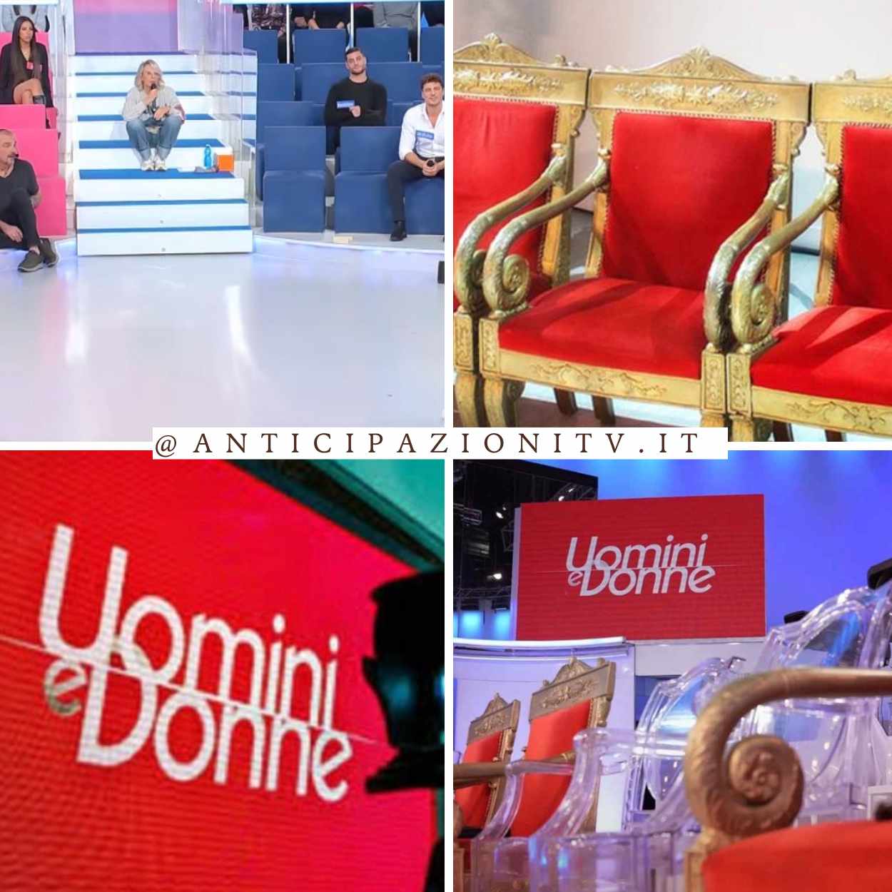 Lo studio e il trono di Uomini e Donne