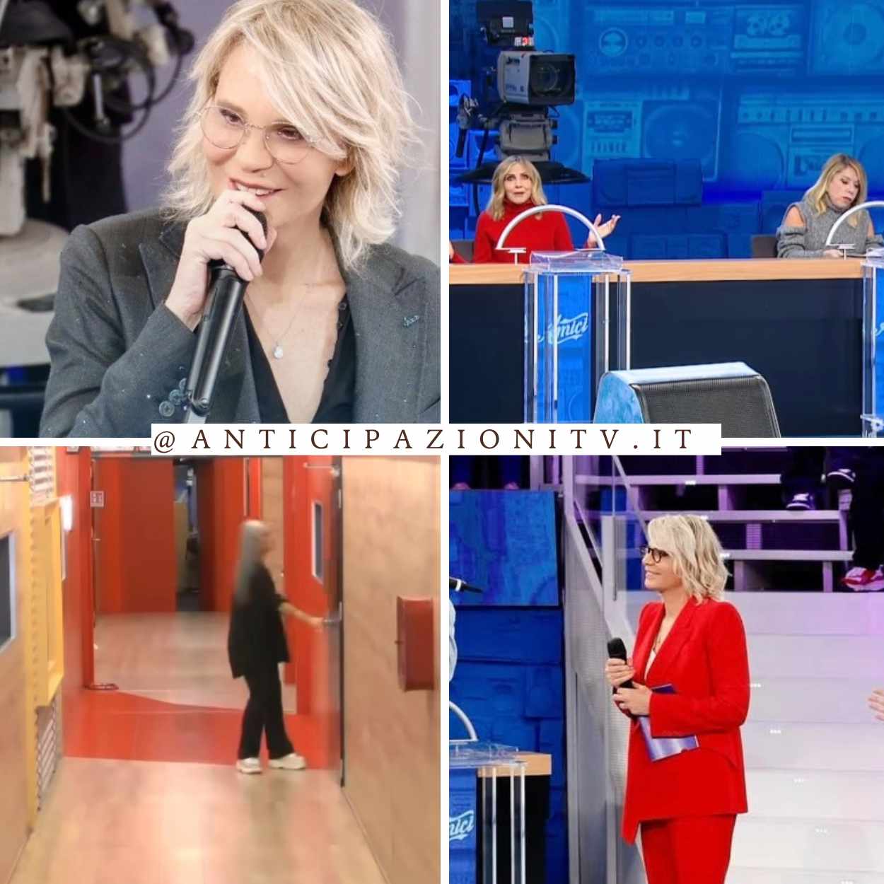 Lo studio e i protagonisti di Amici 24: un momento di spettacolo e competizione nel talent show di Maria De Filippi.